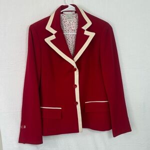 Austine Reed Red Blazer Jacket | Women’s Petite 8 | New without Tags